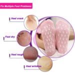 Chaussettes de gel de spa en silicone,soin des pieds, hydratant,protection de la peau fissurée,2PCS – Image 4