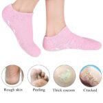 Chaussettes de gel de spa en silicone,soin des pieds, hydratant,protection de la peau fissurée,2PCS – Image 5