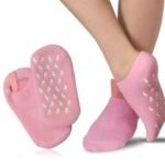 Chaussettes de gel de spa en silicone,soin des pieds, hydratant,protection de la peau fissurée,2PCS